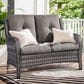 Sunwell Garden Patio Loveseat in Gray, , large