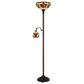 Cal Lighting Victorian Tiffany Torchiere Lamp in Bronze, , large