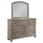 Davis International 7 Drawer Dresser and Mirror in Taupe, , large
