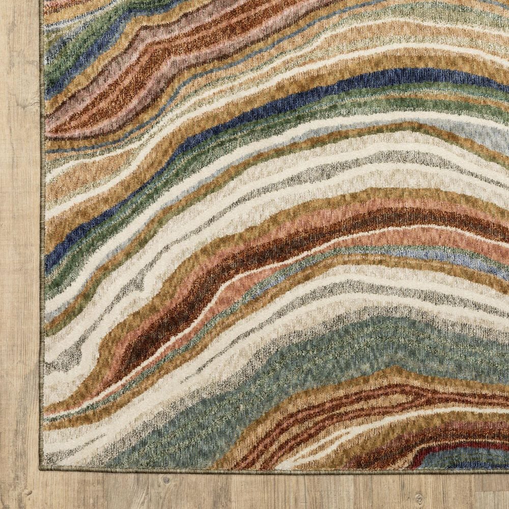 Oriental Weavers Tisdell TIS07 Multicolor 2'3" x 7'6" Runner, , large