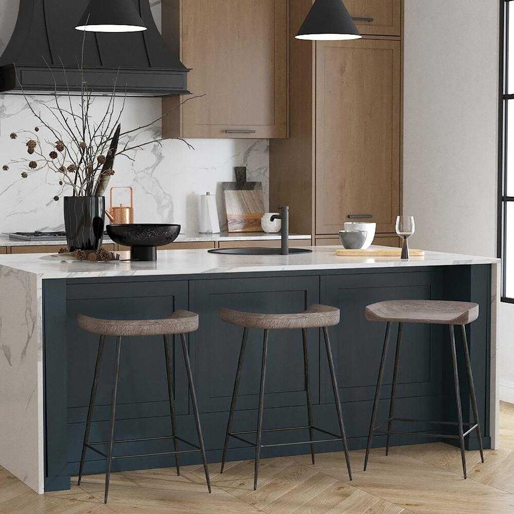 Uttermost Cordova Counter Stool in Black and Gray, , large
