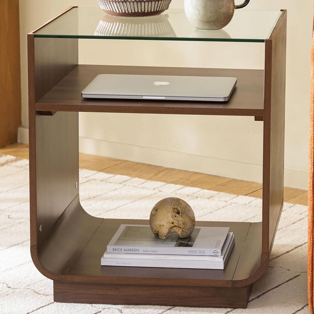 Safavieh Acres End Table in Walnut, , large