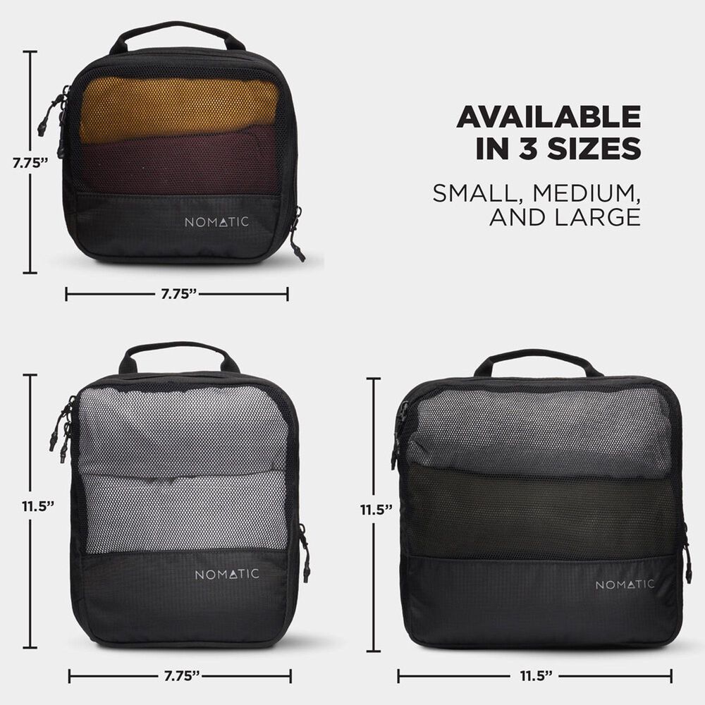 Nomatic 3-Pack Compression Packing Cubes in Black, , large