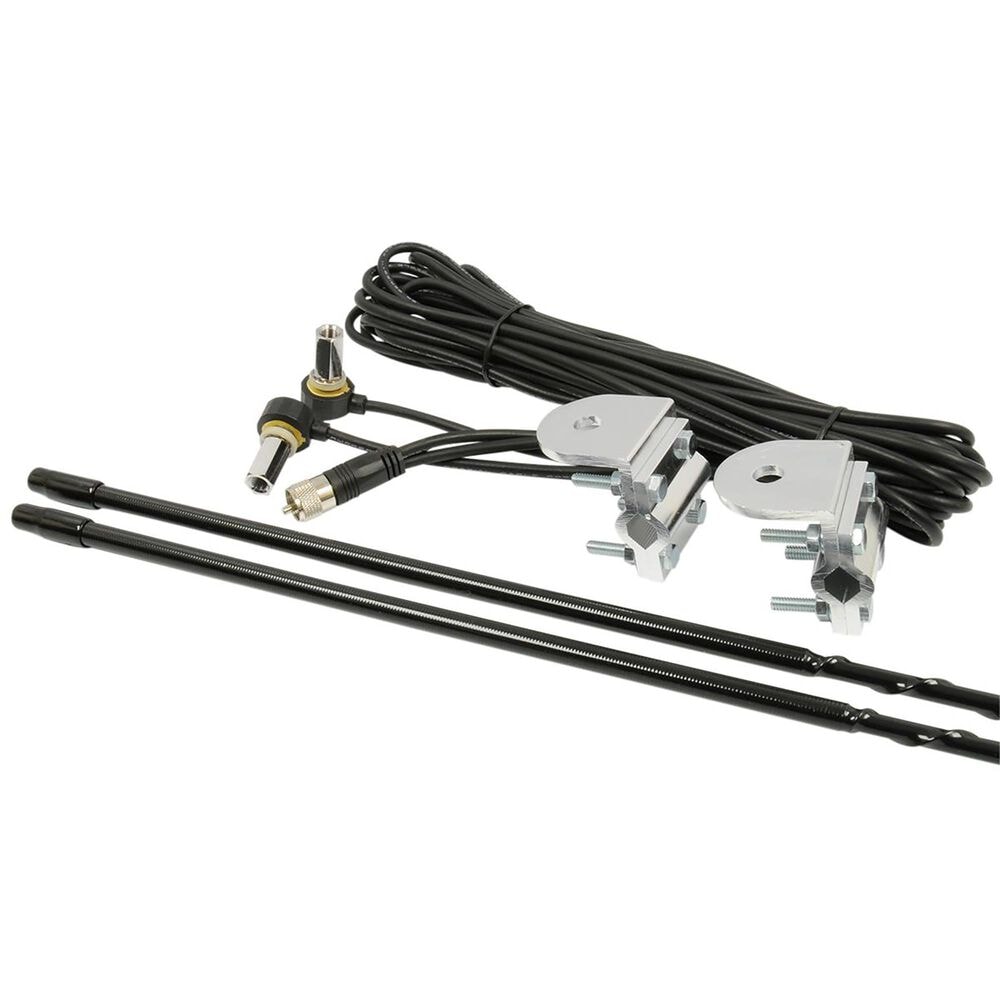 RoadPro 3Ft Dual Antenna Kit  Black, , large