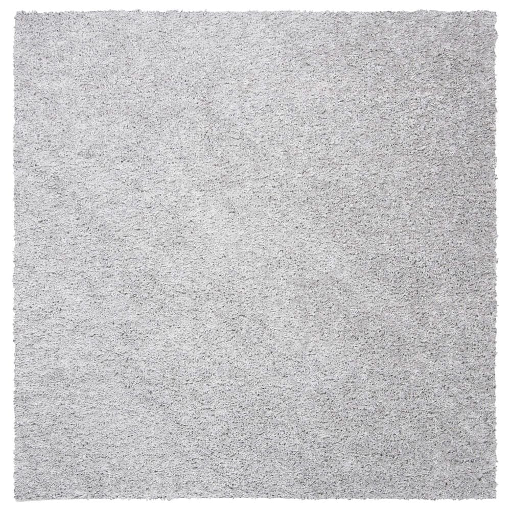 Safavieh August Shag AUG900G 6"7" Square Silver Area Rug, , large