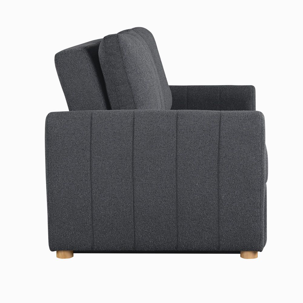 Serta Galloway Convertible Sofa in Charcoal, , large