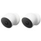 Google Indoor/Outdoor Wireless Smart Home Security Camera in White (Set of 2), , large