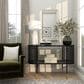 Maple and Jade 36" x 18" Rectangular Wood Wall Mirror with Thin Minimalistic Frame in Matte Gold, , large