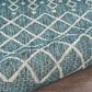 L&R Resources Sun Shower 81247BGR 8" x 10" Blue and Gray Indoor/Outdoor Area Rug, , large