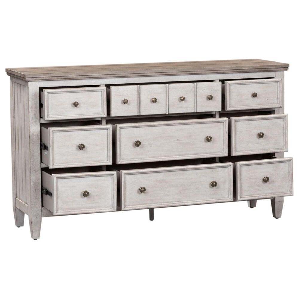 Belle Furnishings Heartland 3 Piece King Bedroom Set in Antique White, , large