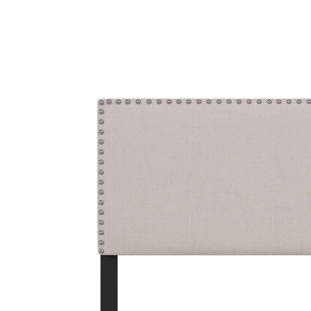 Richlands Furniture Willow Queen Upholstered Panel Bed in Gray Fog, , large