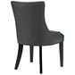 Modway Marquis Faux Leather Dining Chair in Black, , large