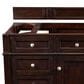 James Martin Vanities Brittany 48" Single Bathroom Vanity in Burnished Mahogany with 3 cm Arctic Fall Solid Surface Top and Rectangle Sink, , large