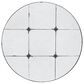 A&B Home Antique Glass Wall Mirror in Black, , large