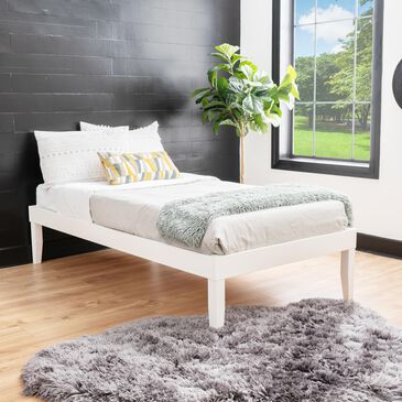 Linden Boulevard Portix Twin Platform Bed in White, , large