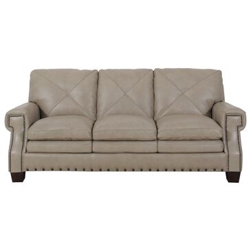Bordeaux & Co Leather Sofa in Juno Pebble, , large