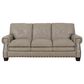 Bordeaux & Co Leather Sofa in Juno Pebble, , large