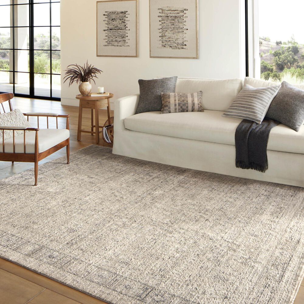 Amber Lewis x Loloi Alie 5&#39;3&quot; x 7&#39;9&quot; Taupe and Dove Area Rug, , large