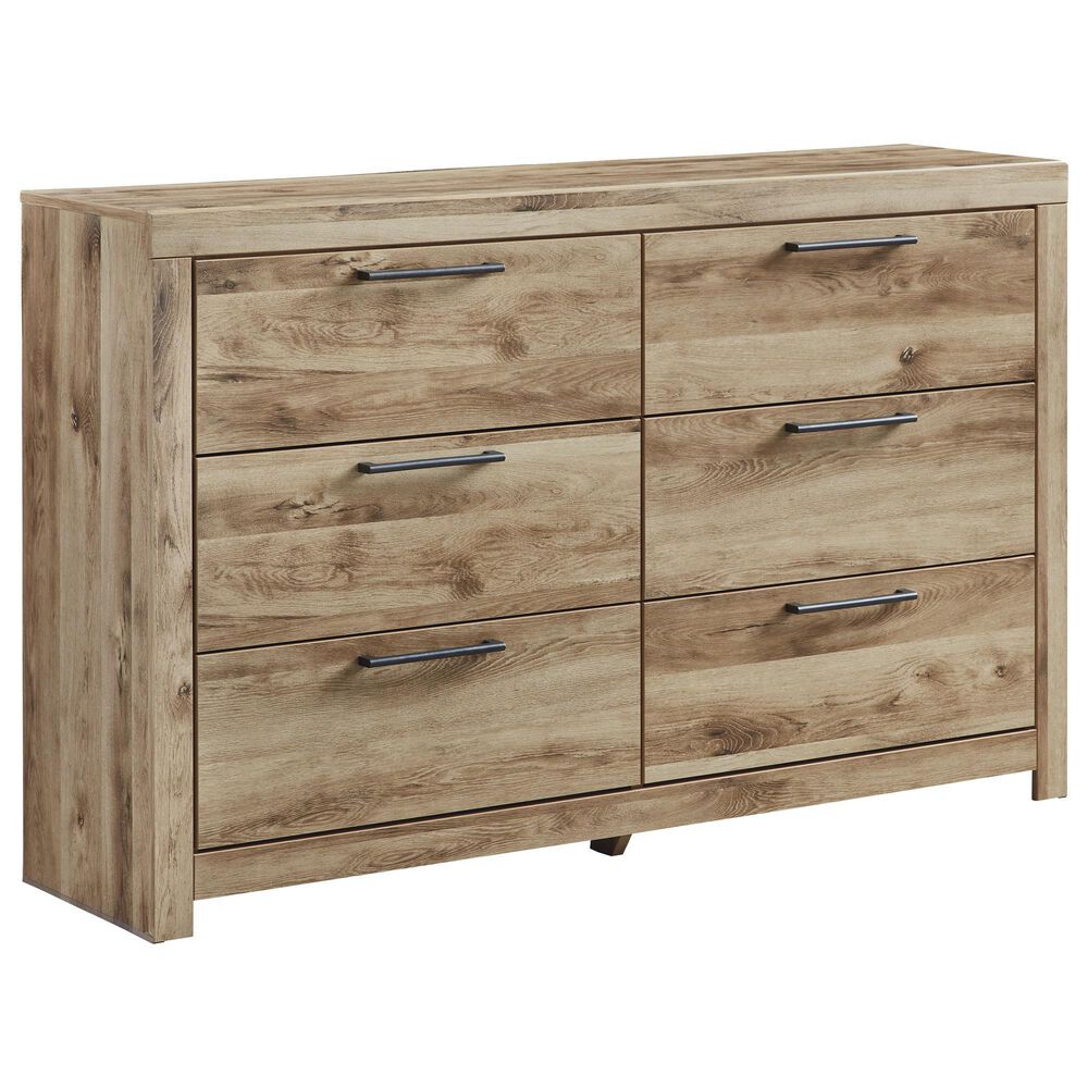 Ashley Hyanna 5-Piece Queen Bedroom Set in Golden Rustic, , large