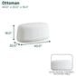 Lifestyle Solutions Kayden Ottoman in White, , large