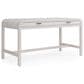 Urban Home Drake 2-Drawer Writing Desk in Sugar, , large