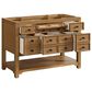 James Martin Malibu 48" Single Bathroom Vanity in Amber Birch with 3 cm Lime Delight Quartz Top and Rectangular Sink, , large