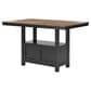 Ashley Wildenauer Counter Height Dining Table in Brown and Satin Black - Table Only, , large