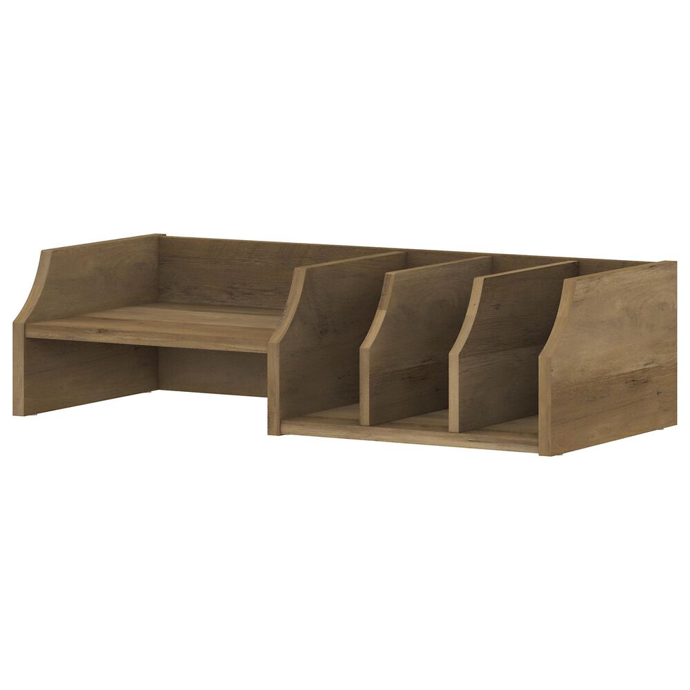 Bush Cottage Grove Desktop Organizer in Reclaimed Pine Wood, , large