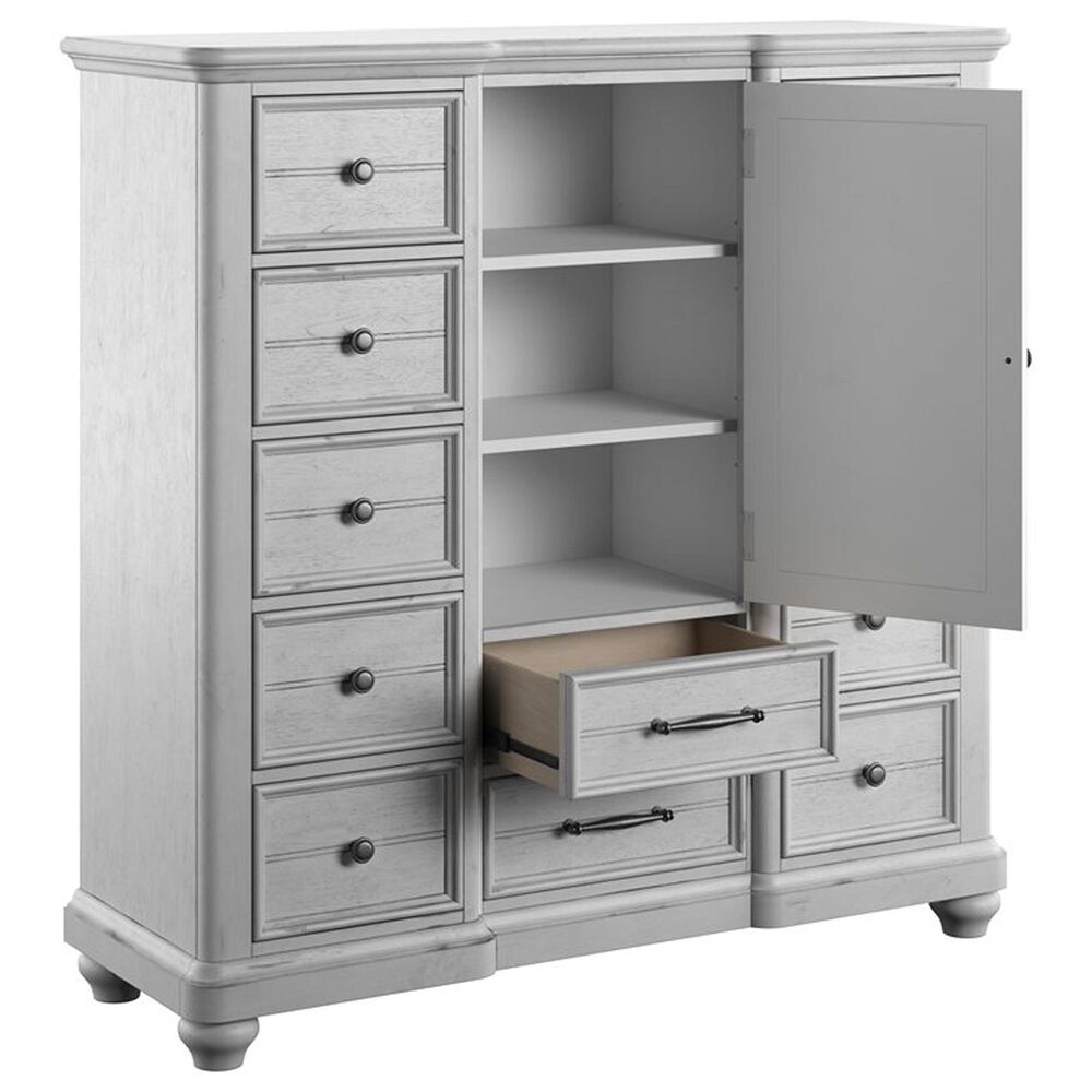 Golden Wave Furniture New Haven 12-Drawer Master Chest in Oyster Shell, , large