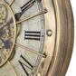 Yosemite Home Decor Gilded Round Gear Wall Clock in Gold, Cream, Beige and Black, , large