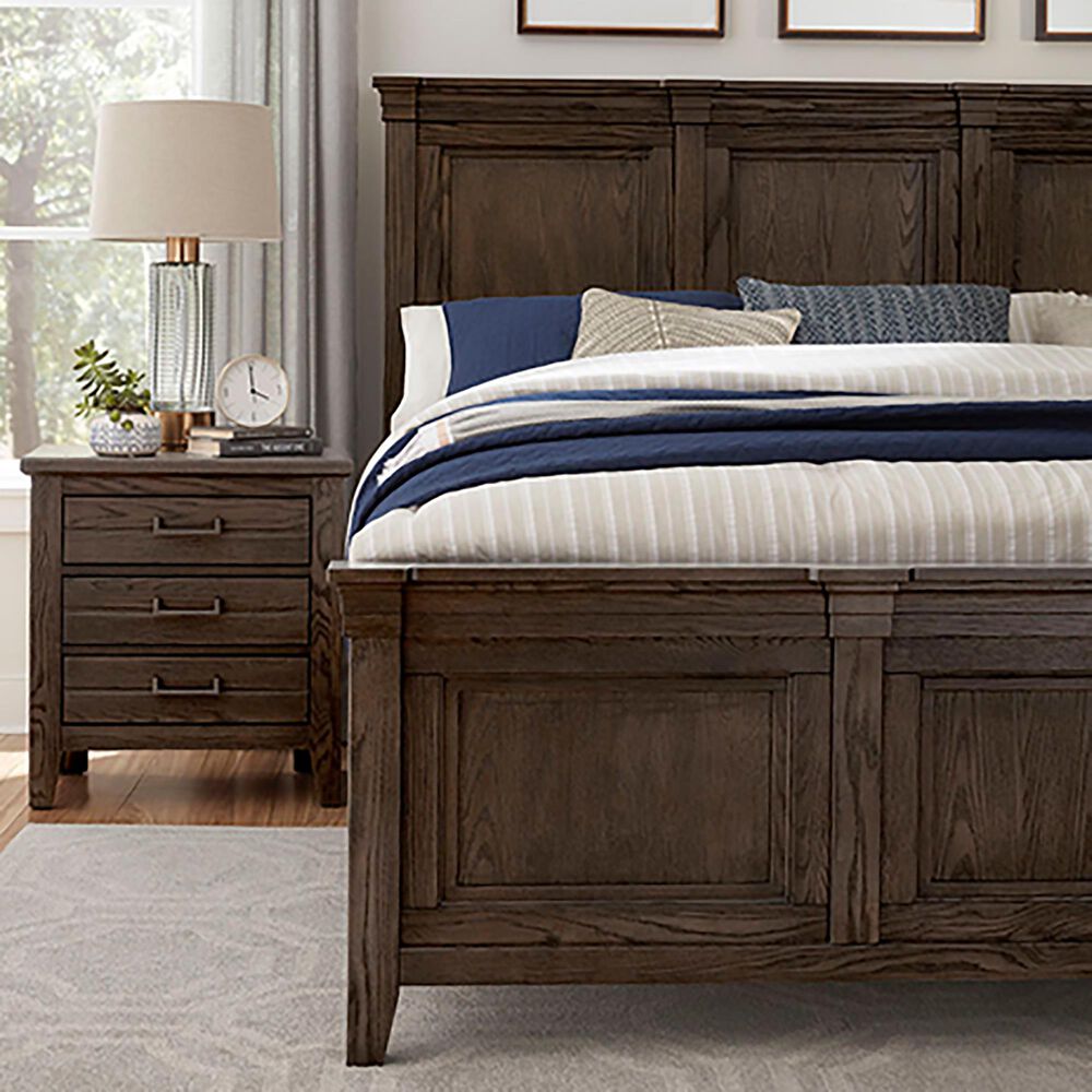 Viceray Collections Passageways 4 Piece King Bedroom Set in Charleston Brown, , large
