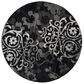 Safavieh Adirondack ADR114A-6R 6" x 6"  Black/Silver Round Rug, , large