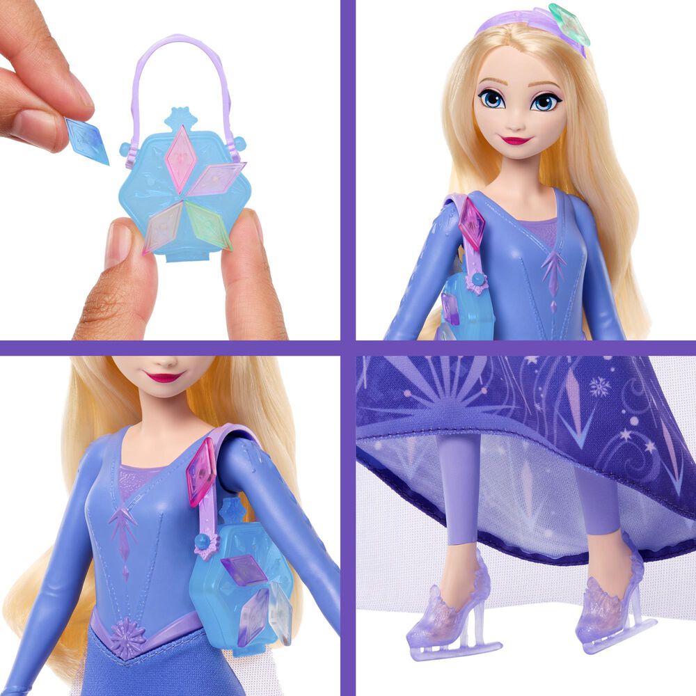 Disney Frozen Jewel Reveal - Ice Skating Elsa Fashion Doll with Accessories, , large
