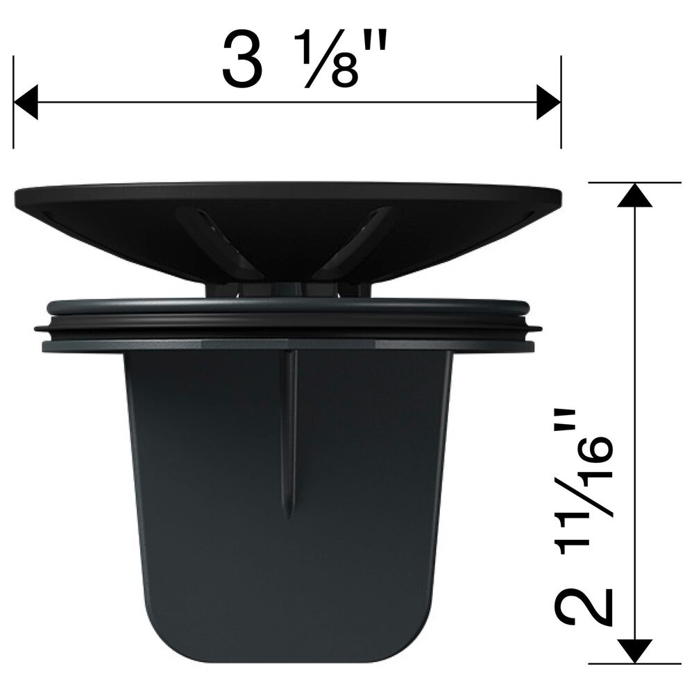 Blanco Essential Waste Flange Insert in Coal Black, , large