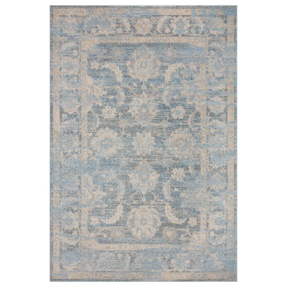 Loloi II Odette 11"2" x 15"7" Sky and Beige Area Rug, , large