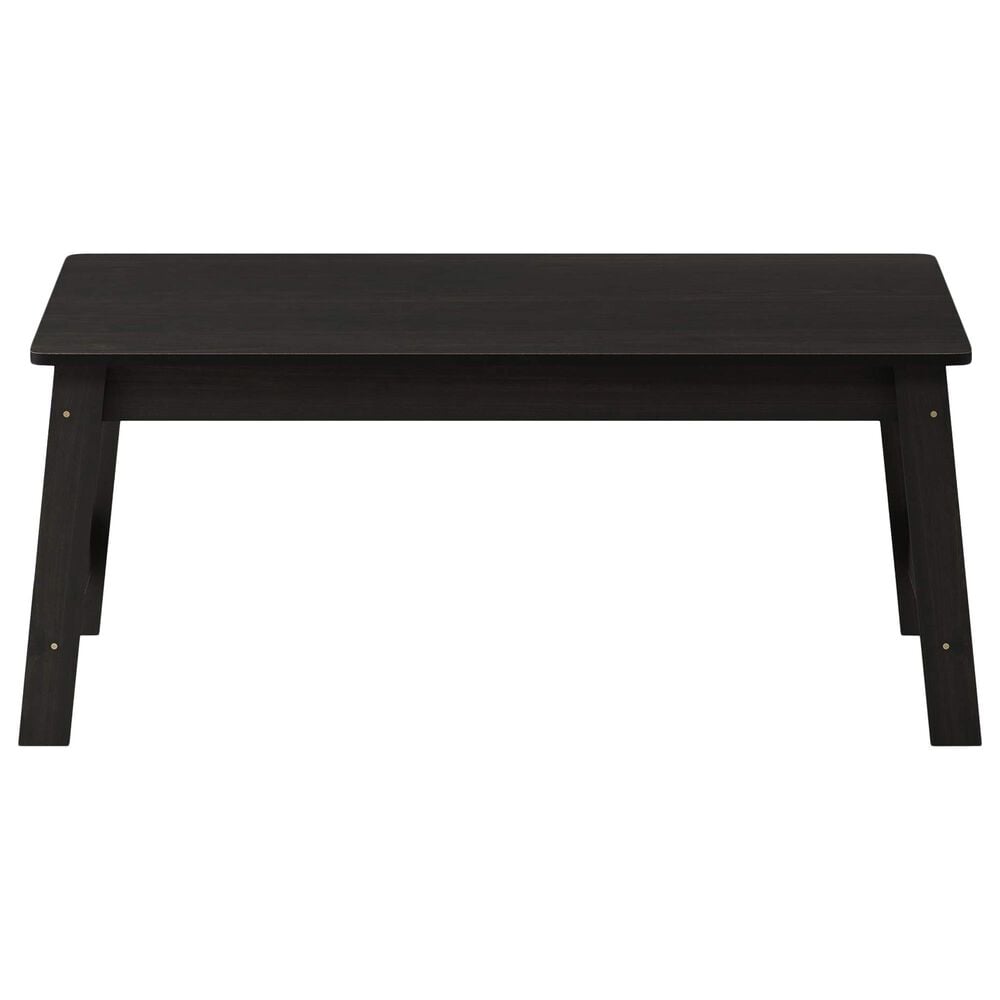 HOMLUX 1-Tier Rectangular Coffee Table in Espresso, , large