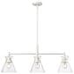 Golden Lighting Malta 3-Light Linear Pendant in Matte White, , large