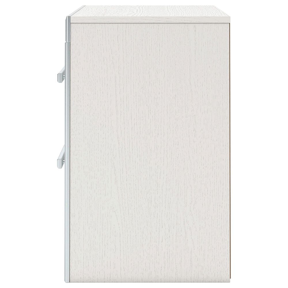 Ashley Zuraleus 5-Piece King Upholstered Platform Bedroom Set in Matte White, , large