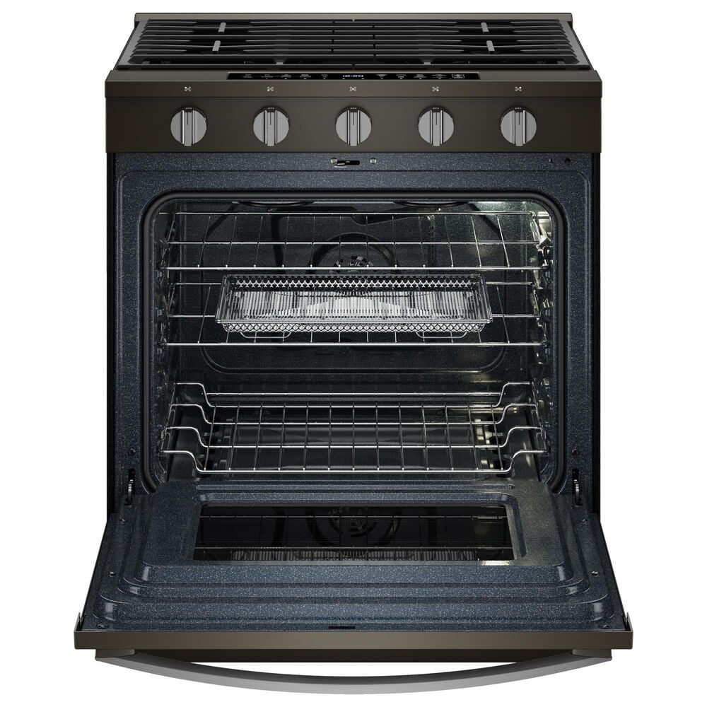 Whirlpool 5.0 Cu. Ft. Slide-In Gas Range in Black Stainless Steel, , large