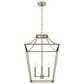 Hunter Laurel Ridge 18" 4-Light Lantern Pendant in Alturas Gold, , large