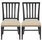Hooker Furniture Big Sky Side Chair with Beige Cushion in Charred Timber (Set of 2), , large