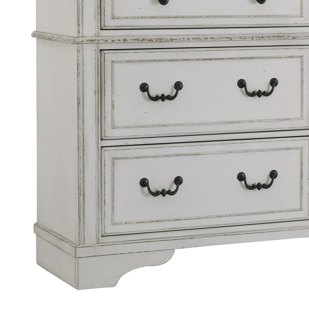Ashley Blendon 6-Drawer Dresser in Chipped White and Brown, , large