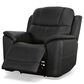 Flexsteel Crew 2-Piece Leather Power Reclining Living Room Set in Raven, , large