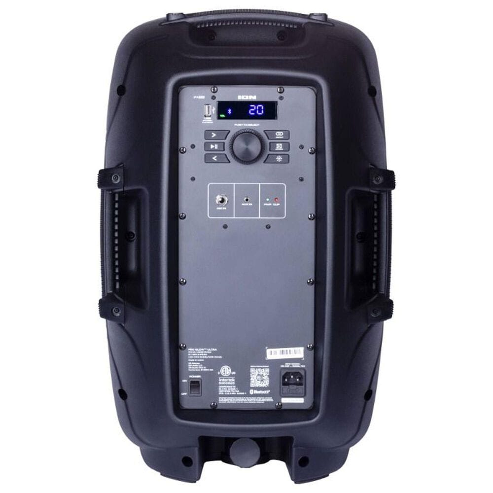 Ion Pro Glow Ultra Bluetooth Party Speaker with Microphone in Black, , large