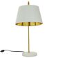 Maple and Jade Modern Table Lamp in Gold and White, , large