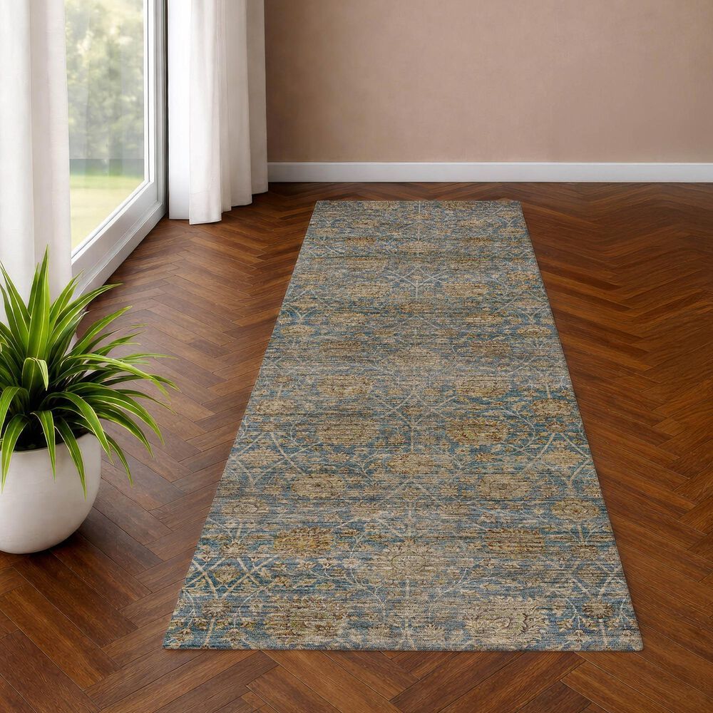 Dalyn Rug Company Aristo Blue 2'3" x 7'6" Runner, , large
