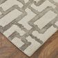 Feizy Lorrain 3"6" x 5"6" Gray and Ivory Area Rug, , large