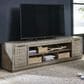 Ashley Krystanza 92" TV Stand in Weathered Gray, , large