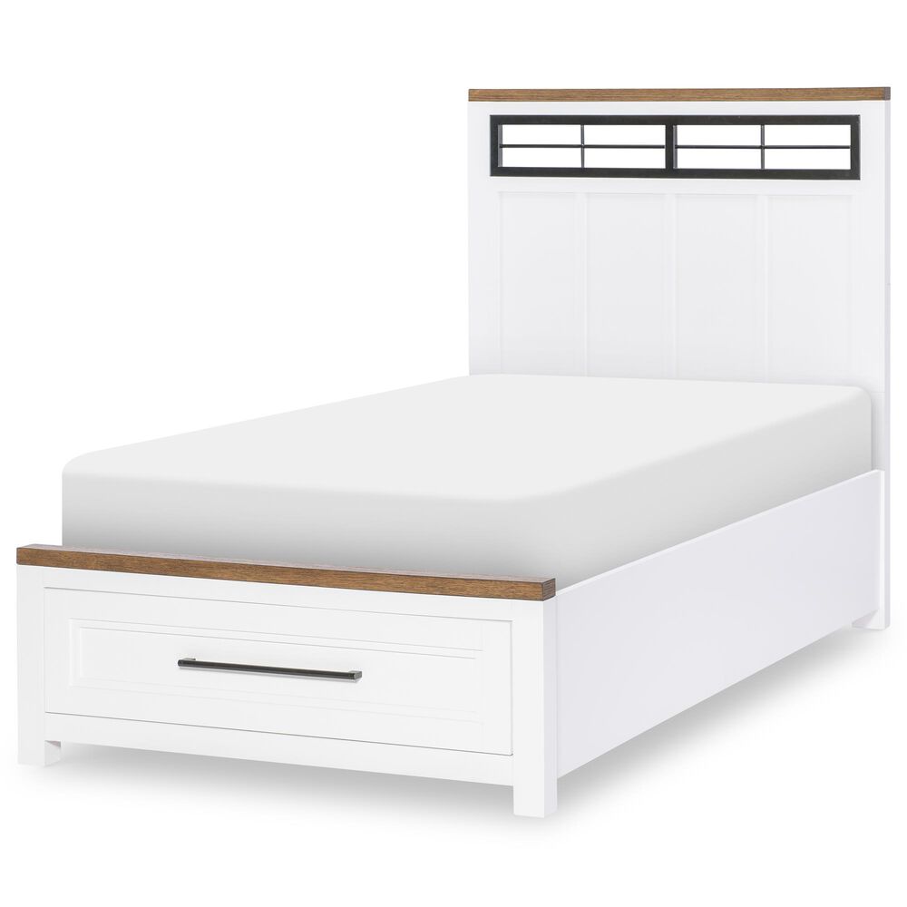 Legacy Classic Dutton 4-Piece Twin Storage Bedroom Set in Natural White, Toasted Coconut and Aged Black, , large