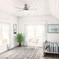 Hunter Aren Low Profile 44" Ceiling Fan with LED Lights in Brushed Nickel, , large